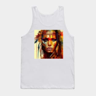 Powerful American Native Woman #6 Tank Top